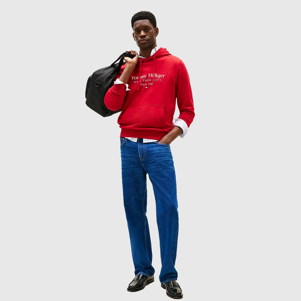 Center Stack Hoody - Red