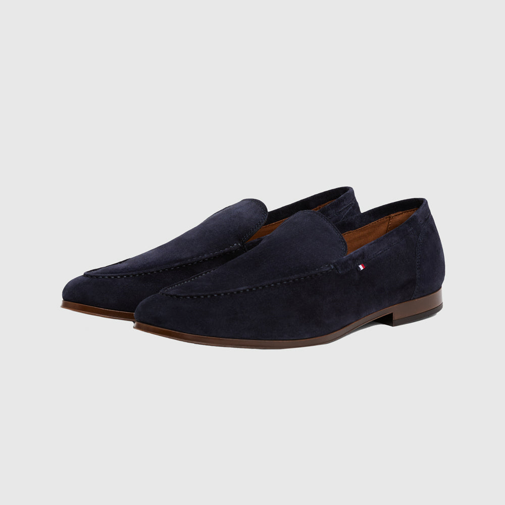 Flexible Suede Loafer - Navy