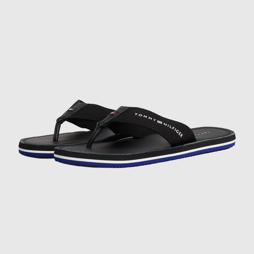 Leather Beach Sandal - Black