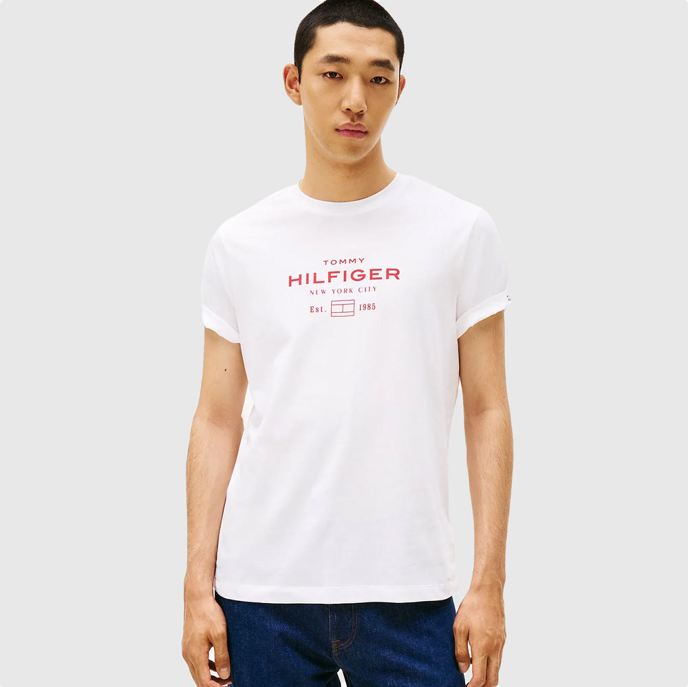 Tommy Hilfiger Stack Graphic T-Shirt - White |ThirdBaseUrban