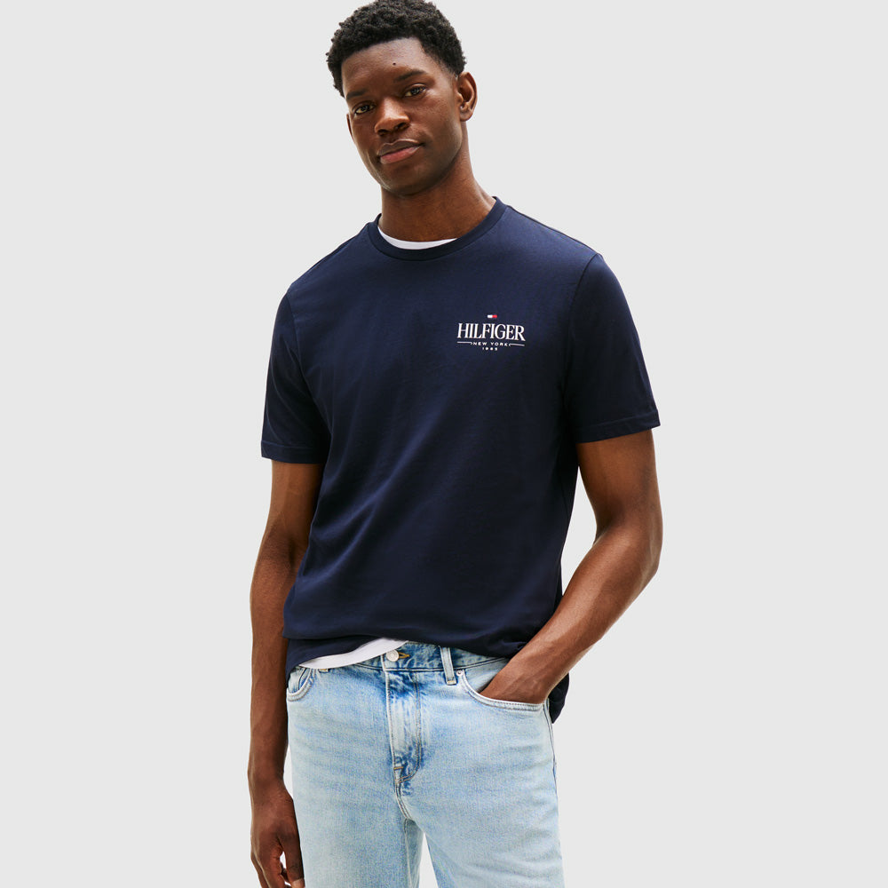 Tommy Hilfiger Stack T - Shirt - Navy |ThirdBaseUrban