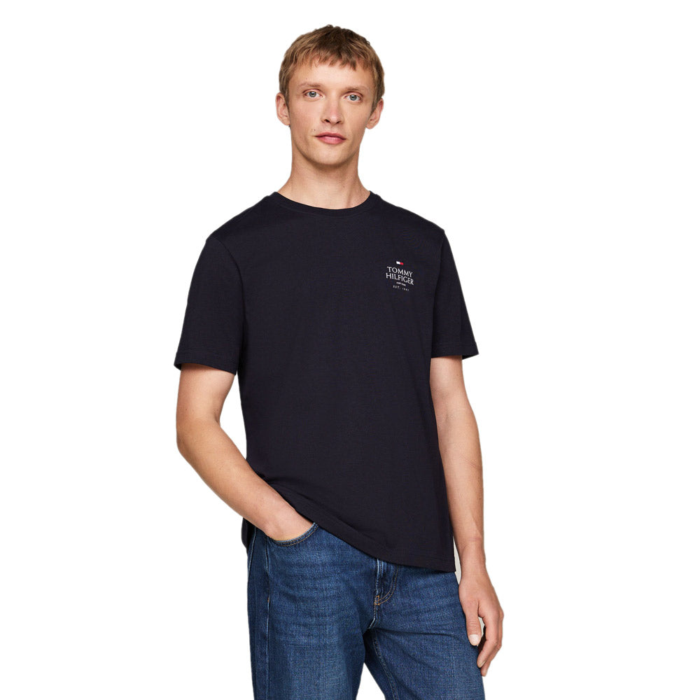 Tommy Hilfiger Stack T-Shirt - Navy |ThirdBaseUrban