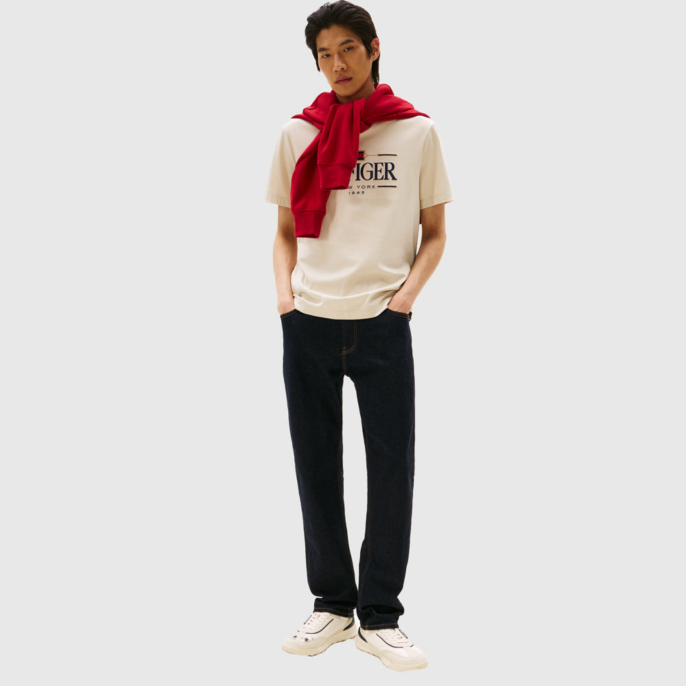 Icon Hilfiger T - Shirt - Cream