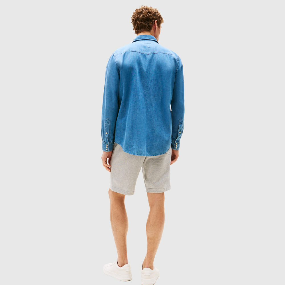 Lightweight Western Denim Shirt - Denim Light