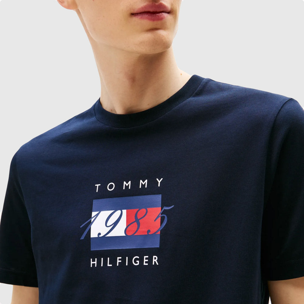 Flag Graphic T-Shirt - Navy