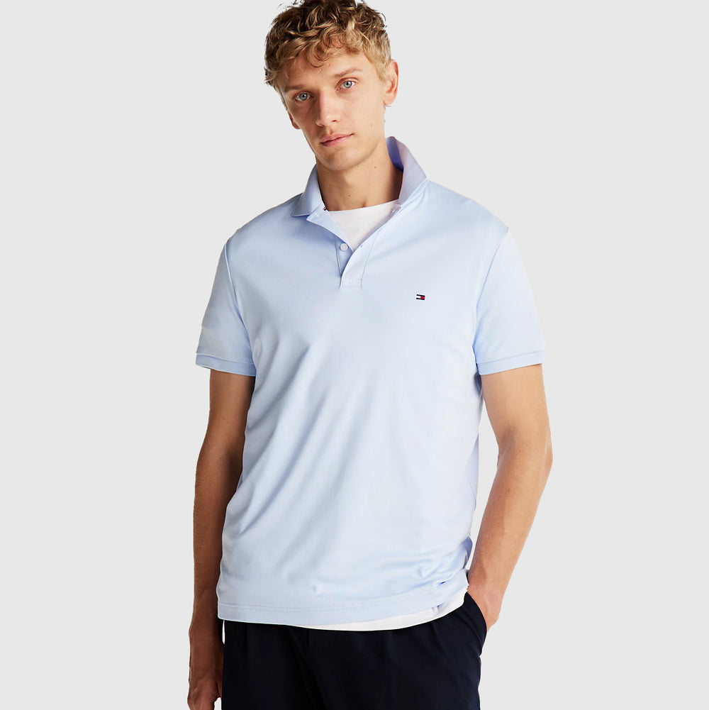 Tommy Hilfiger Essential Cotton Golfer - Light Blue |ThirdBaseUrban