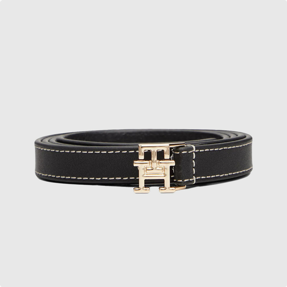 Tommy Hilfiger Logo Belt 1.5 - Black |ThirdBaseUrban
