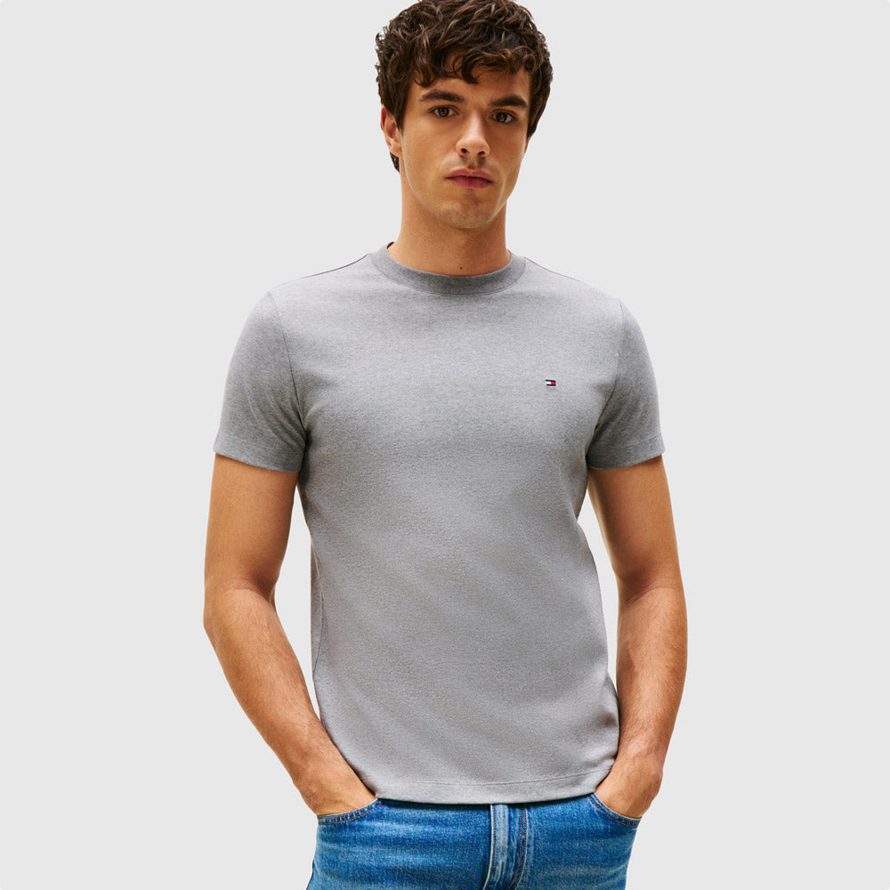 Tommy Hilfiger Luxury Interlock T-Shirt - Grey Heather |ThirdBaseUrban