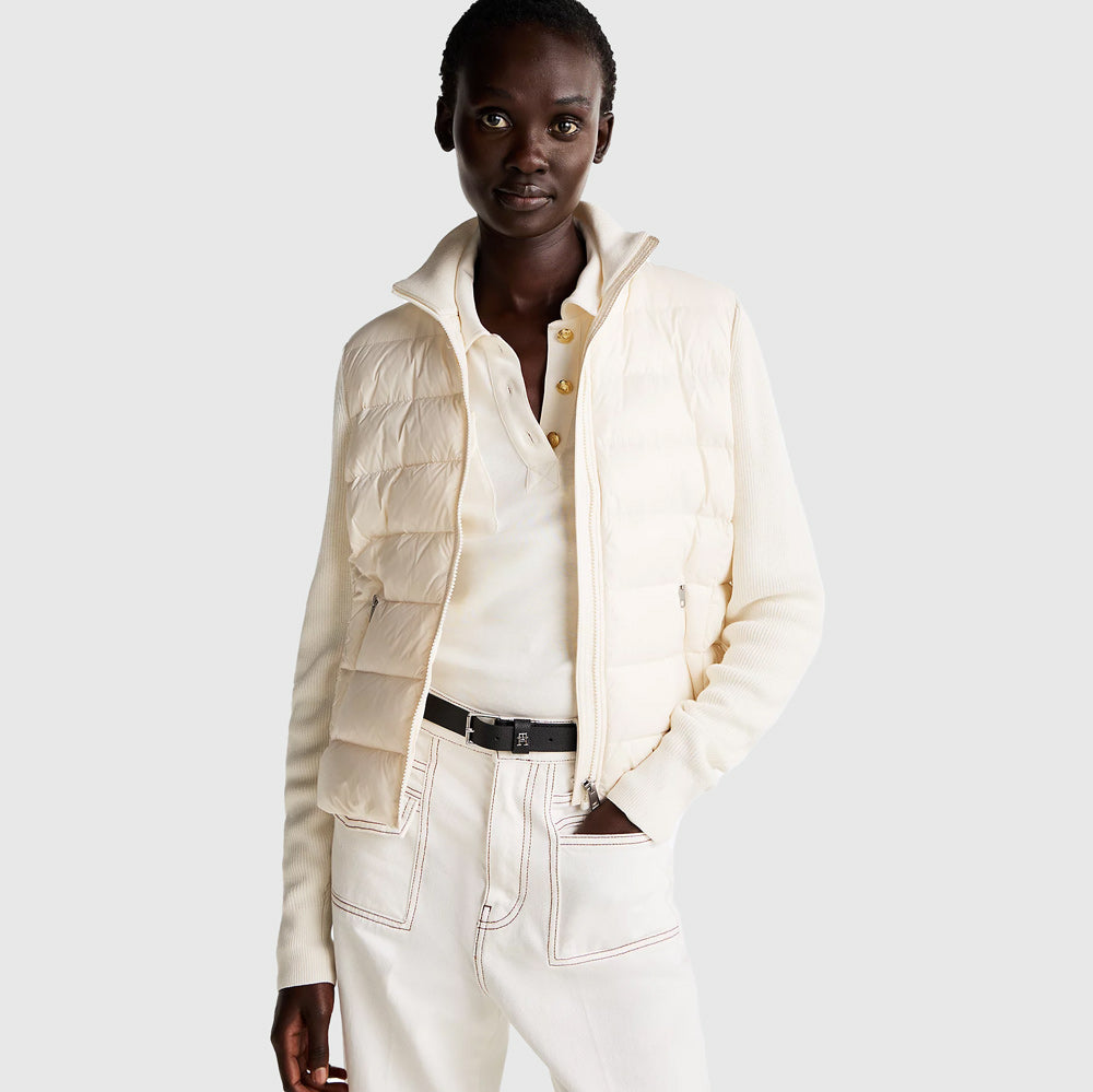 Tommy Hilfiger Down Feminine Gloss Knit - Off White |ThirdBaseUrban