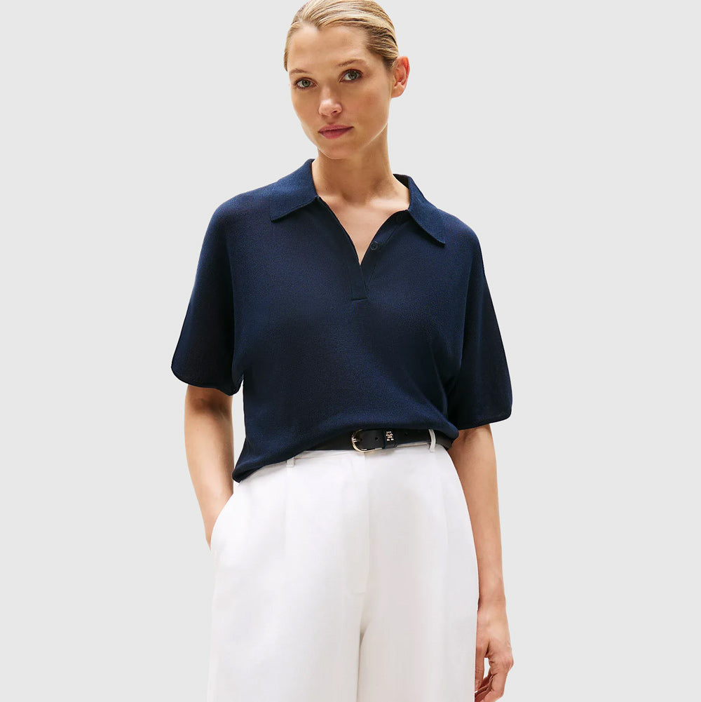 Tommy Hilfiger Lyocell Silk Golfer - Navy |ThirdBaseUrban