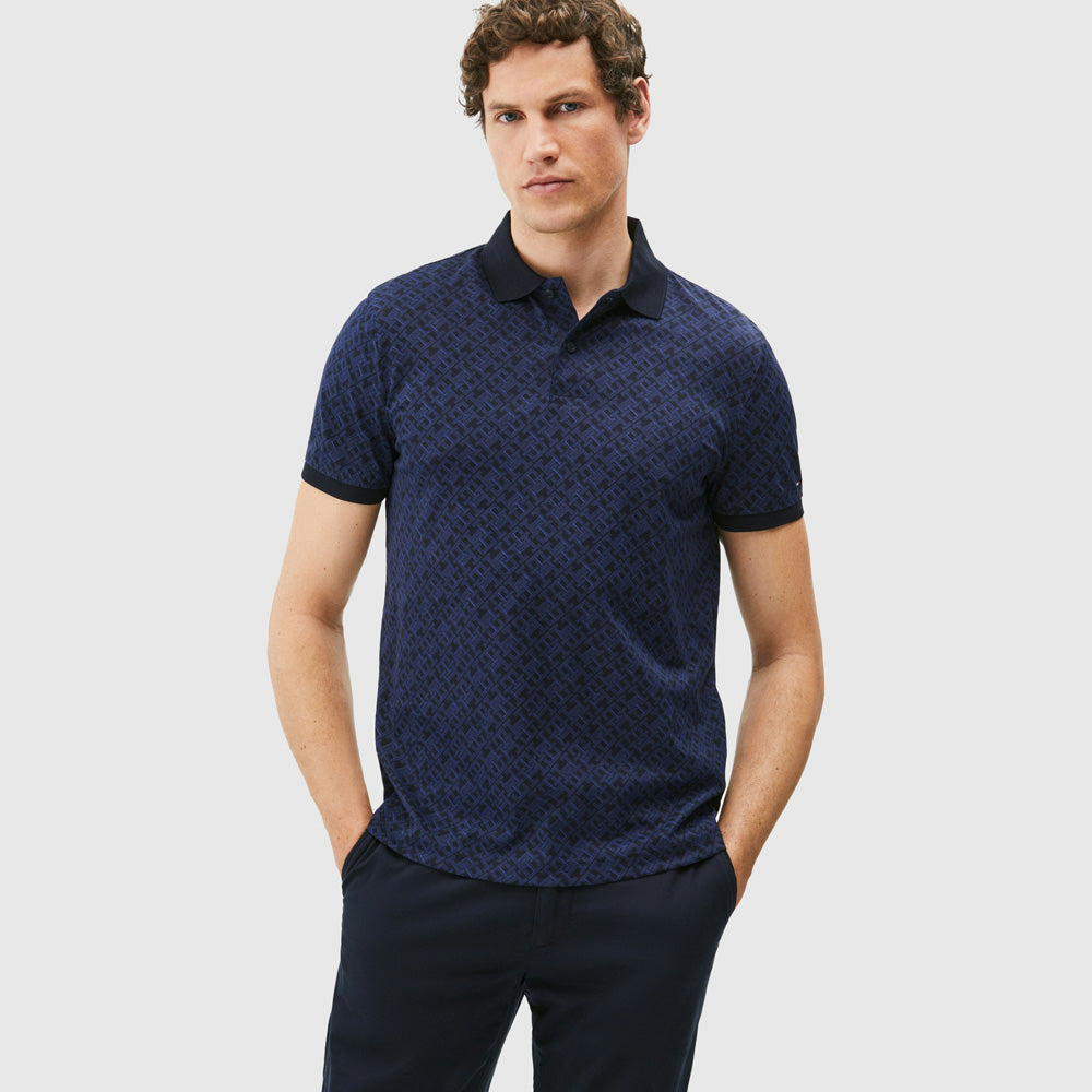 Tommy Hilfiger Monogram Print Golfer - Navy |ThirdBaseUrban