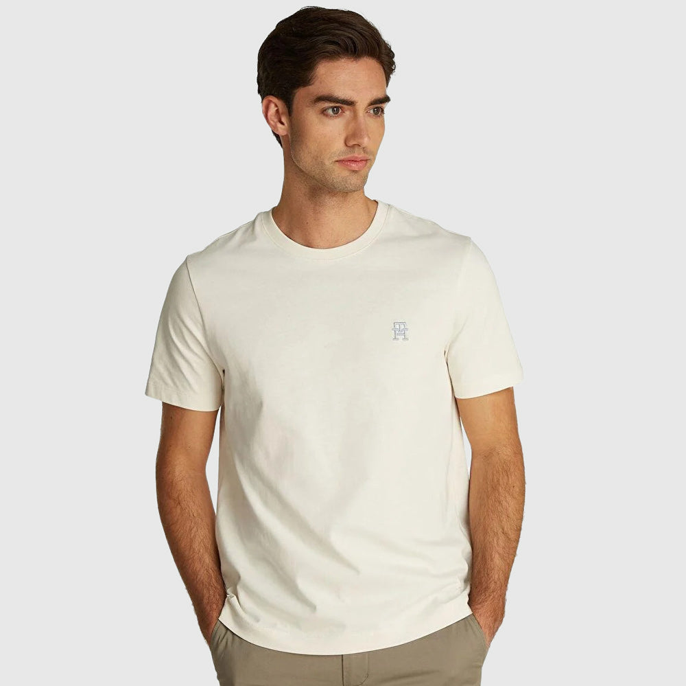 Tommy Hilfiger Monogram T-Shirt - Ivory |ThirdBaseUrban