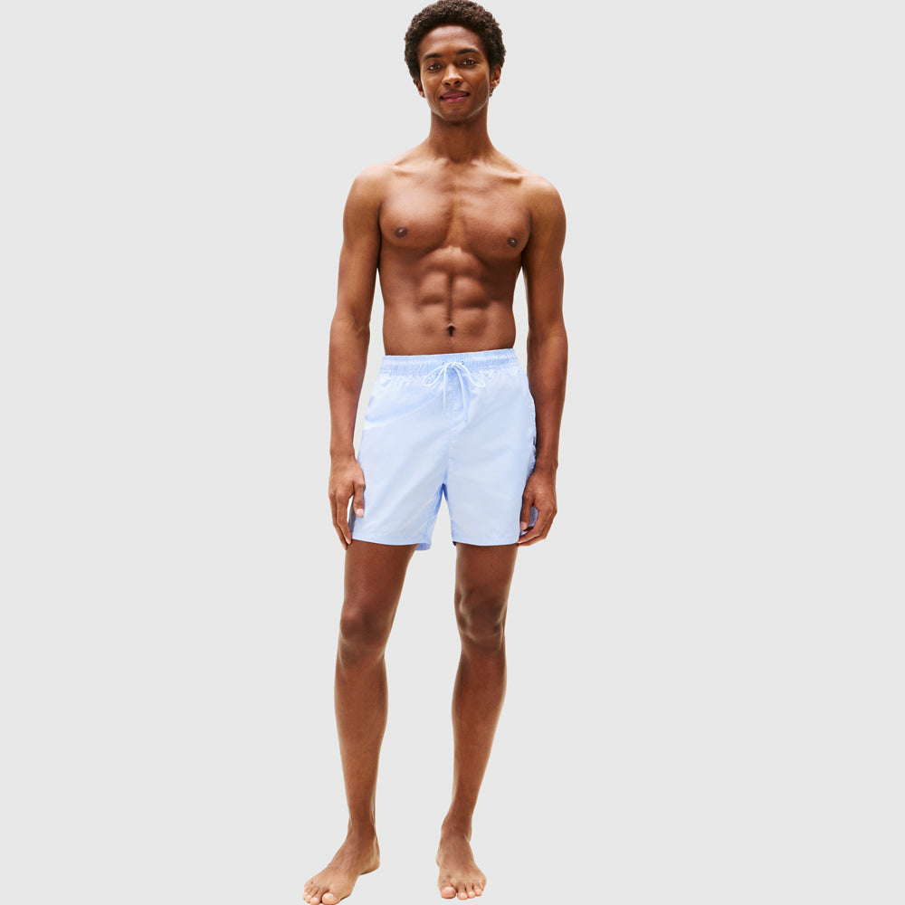 Swim Drawstring Shorts - Light Blue