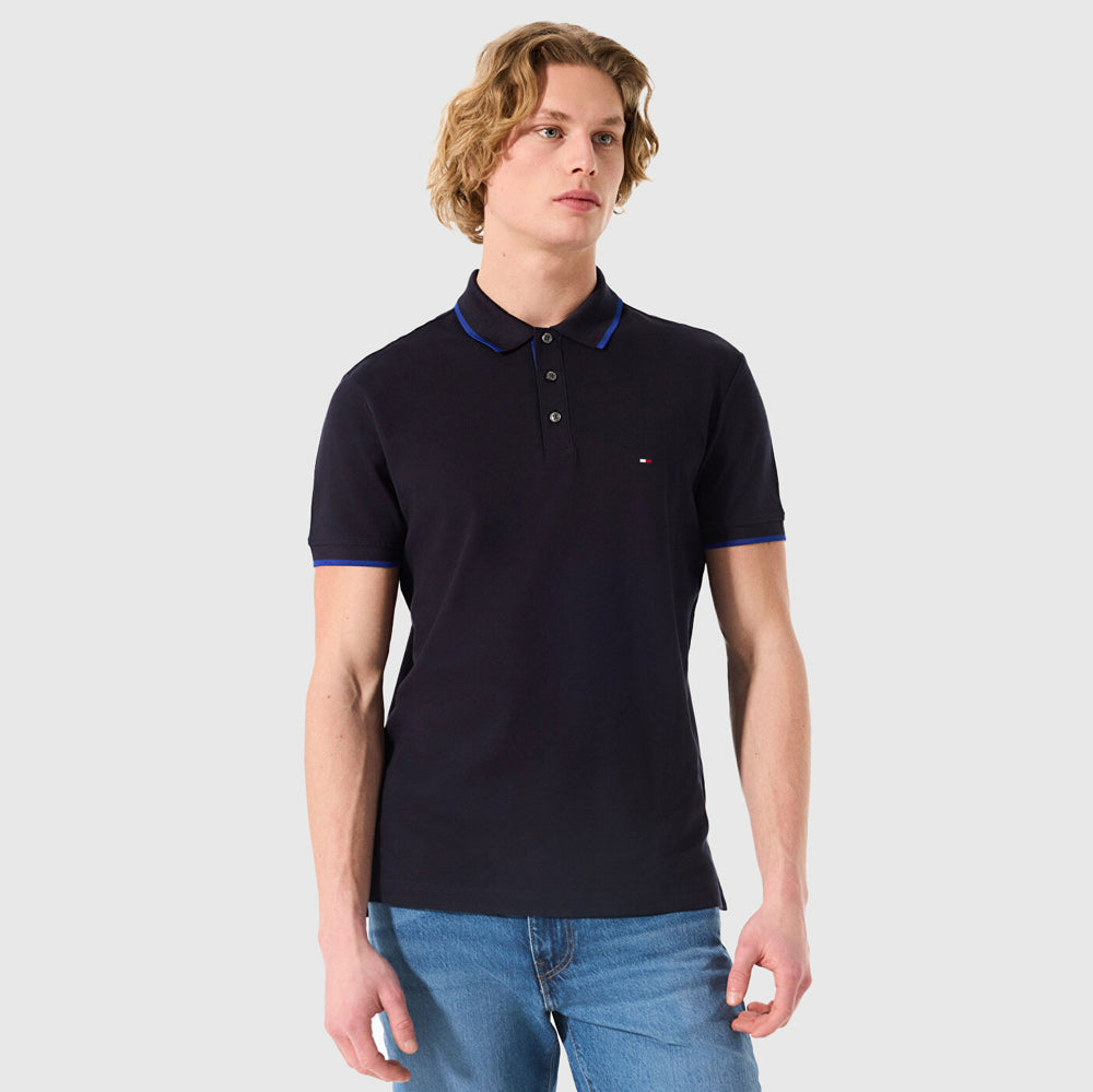 Tommy Hilfiger Mercerised Golfer - Navy |ThirdBaseUrban
