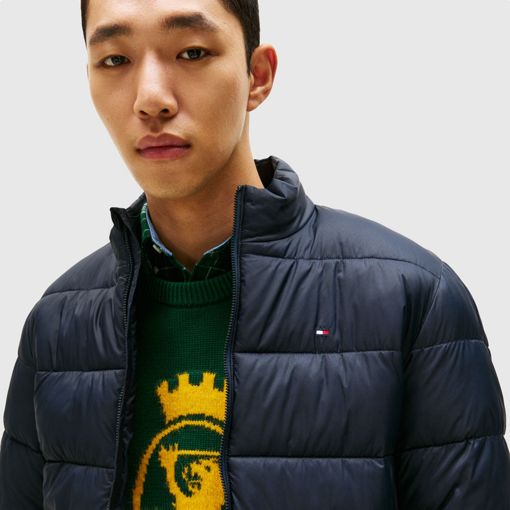 Stand Collar Jacket - Navy