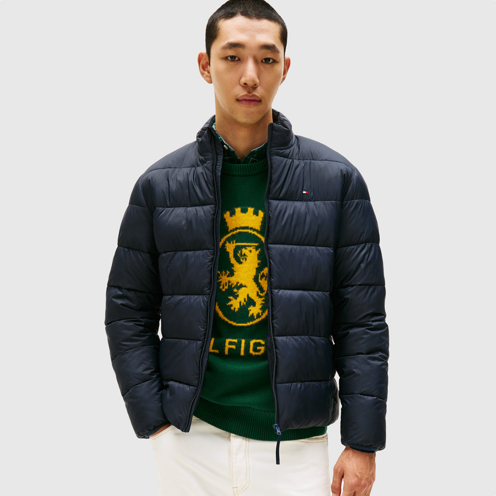 Tommy Hilfiger Stand Collar Jacket - Navy |ThirdBaseUrban