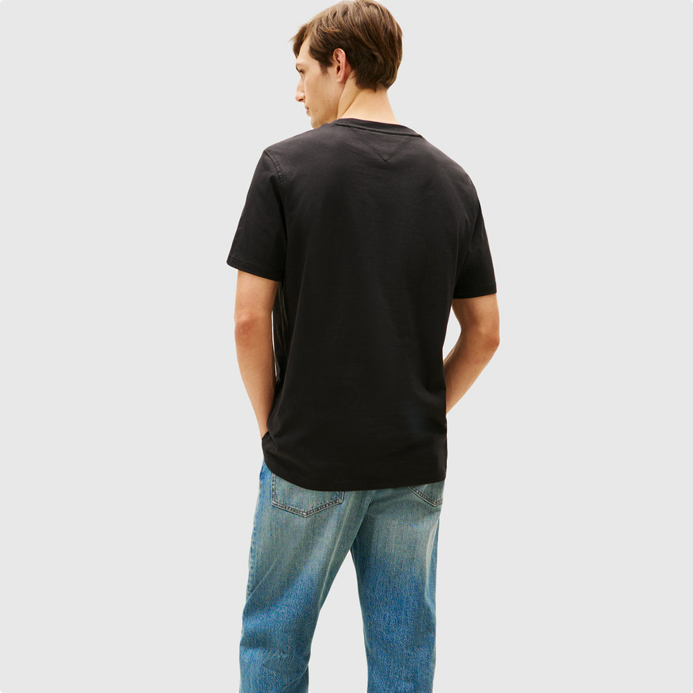 Modern Graphic Badge T-Shirt - Black