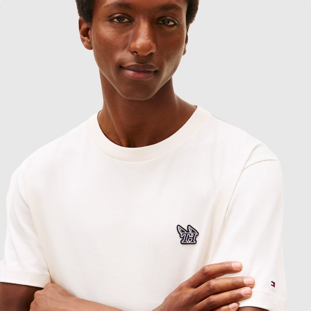 Athleisure Badge T-Shirt - Ivory