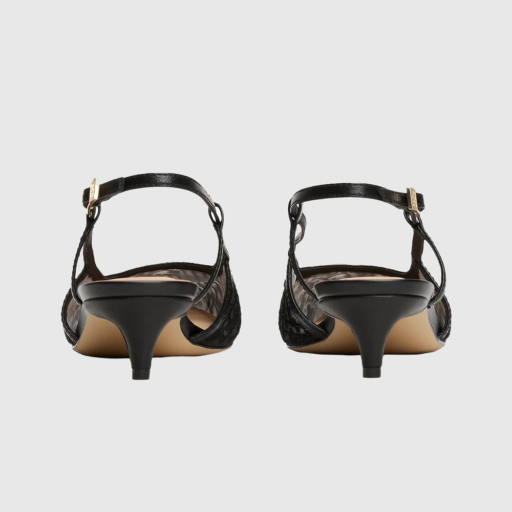 Mono Kitten Heel - Black