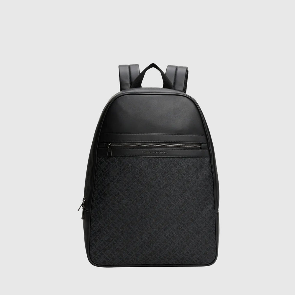 Tommy Hilfiger Monogram Backpack - Black |ThirdBaseUrban