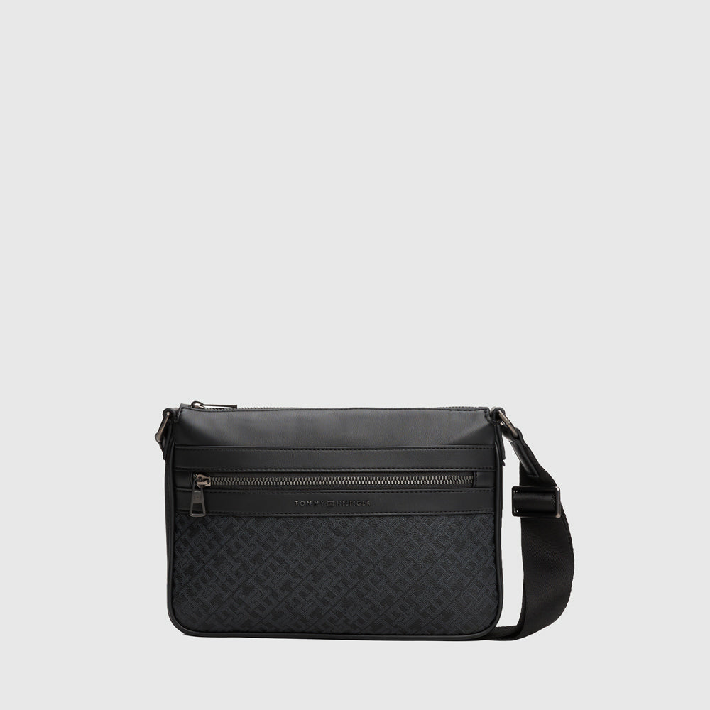 Tommy Hilfiger Monogram Crossbody - Black |ThirdBaseUrban