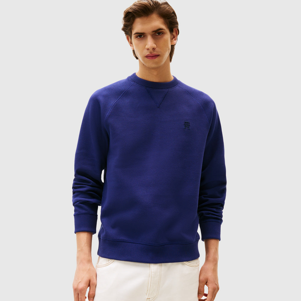 Tommy Hilfiger Monogram Sweatshirt - Preppy Navy |ThirdBaseUrban