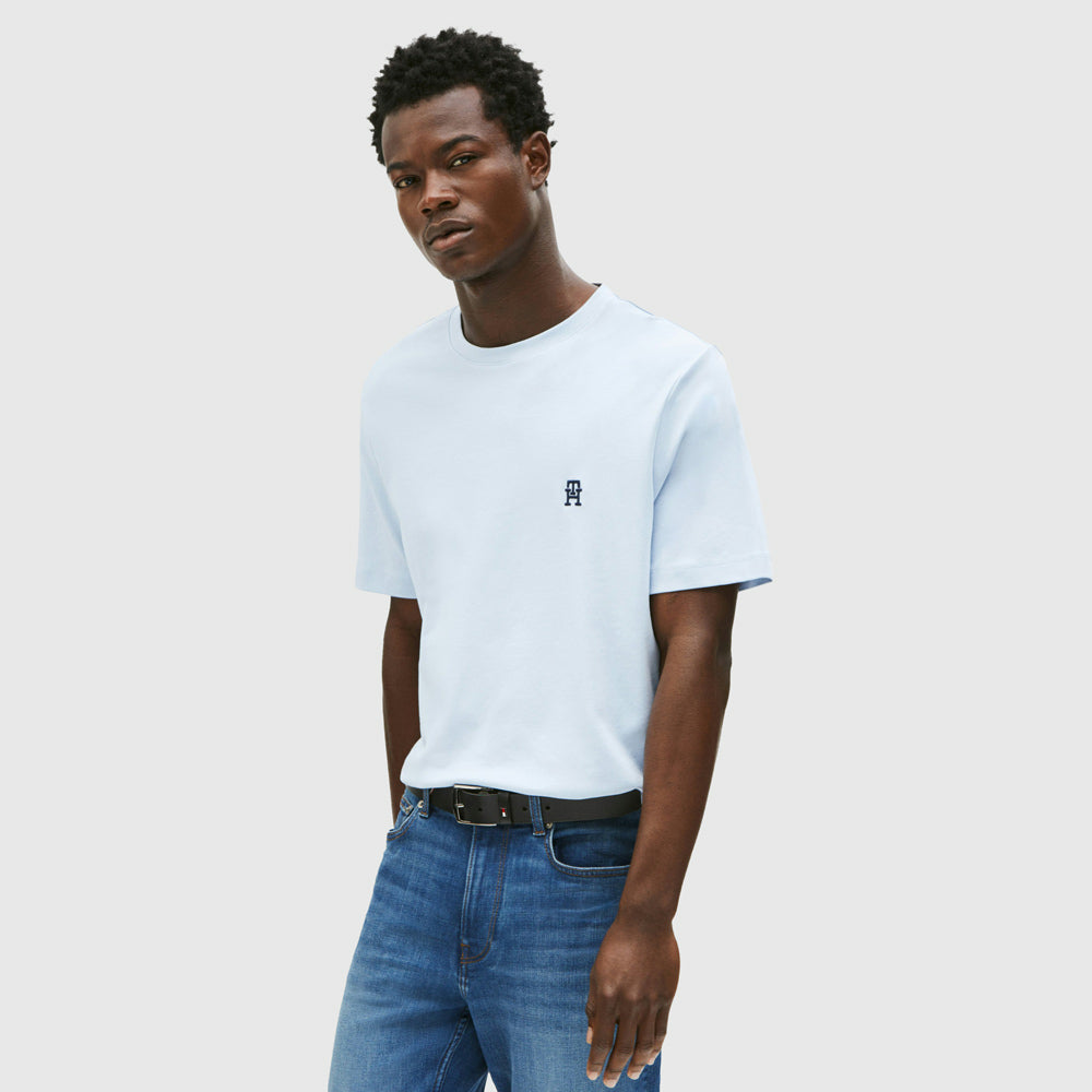 Tommy Hilfiger Monogram T-Shirt - Light Blue |ThirdBaseUrban