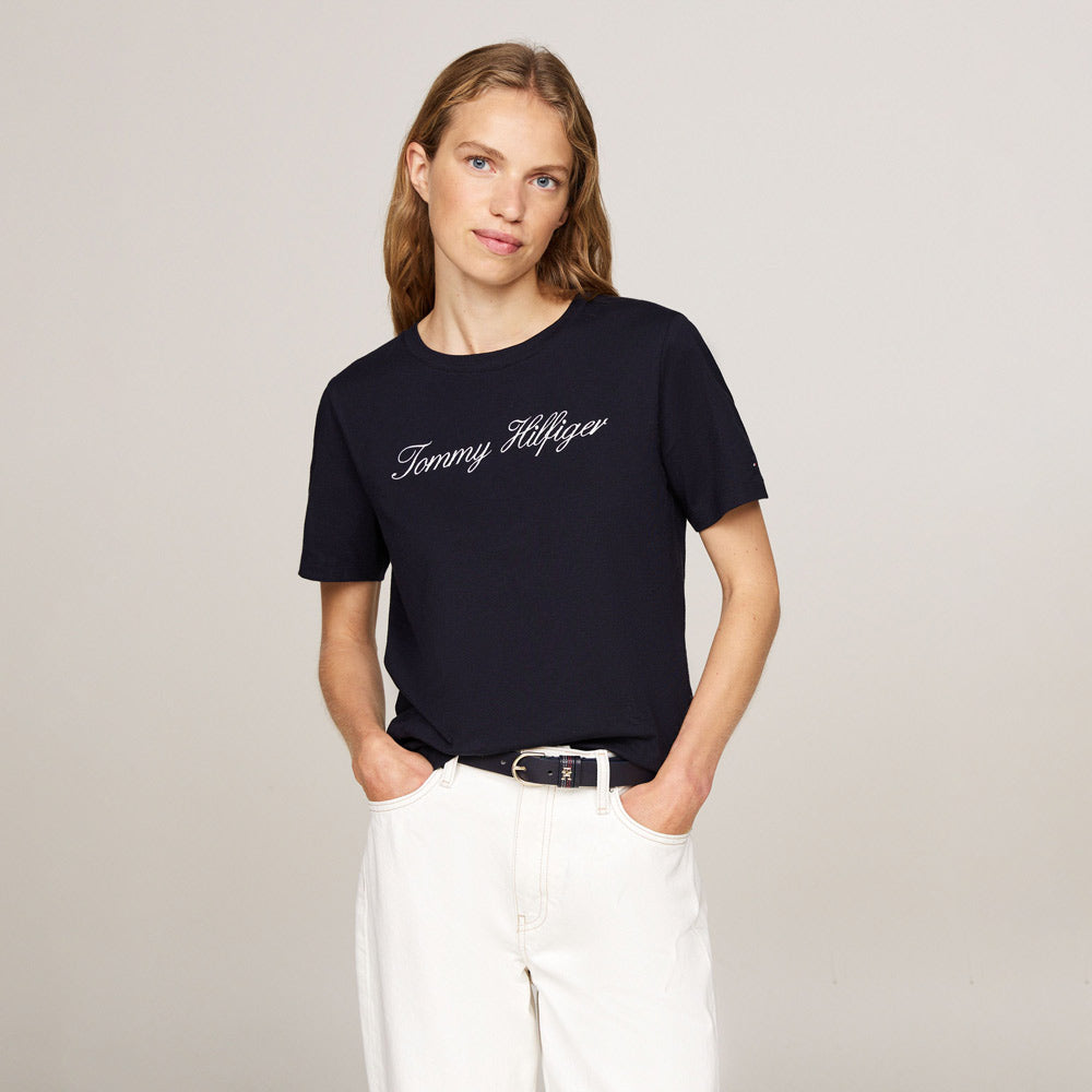 Script Regular T-Shirt - Navy