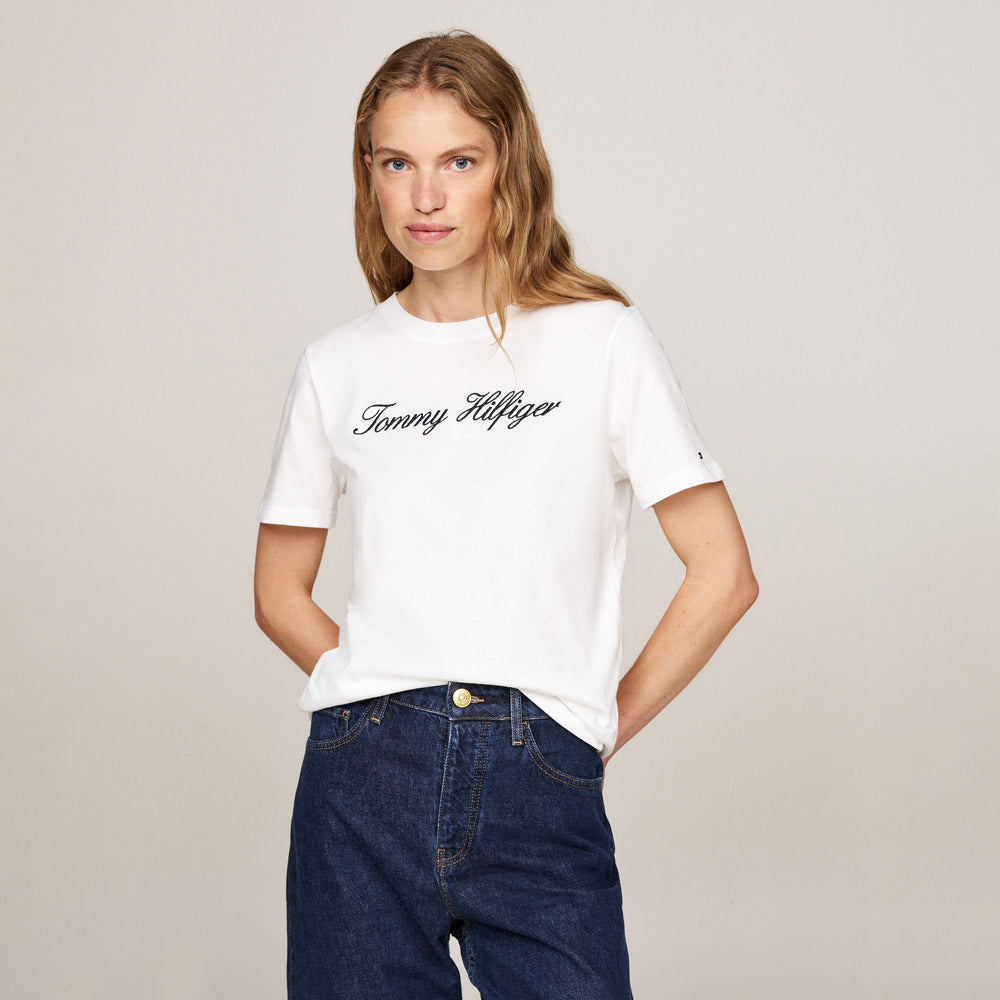 Script Regular T-Shirt - Ecru