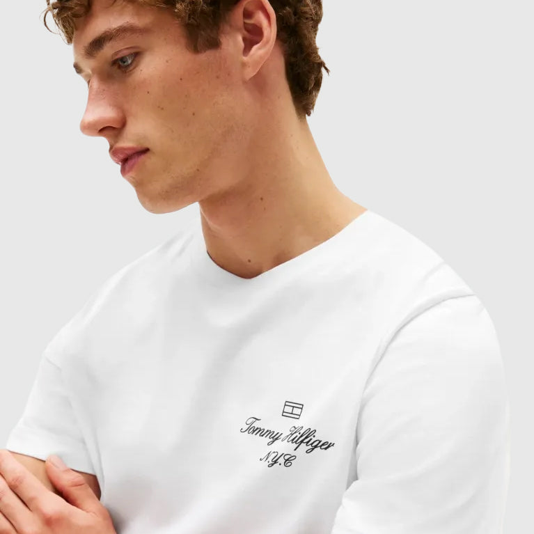 Flag Script T - Shirt - White