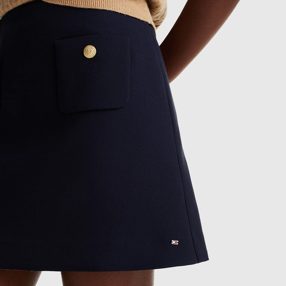 Punto Short Skirt - Navy