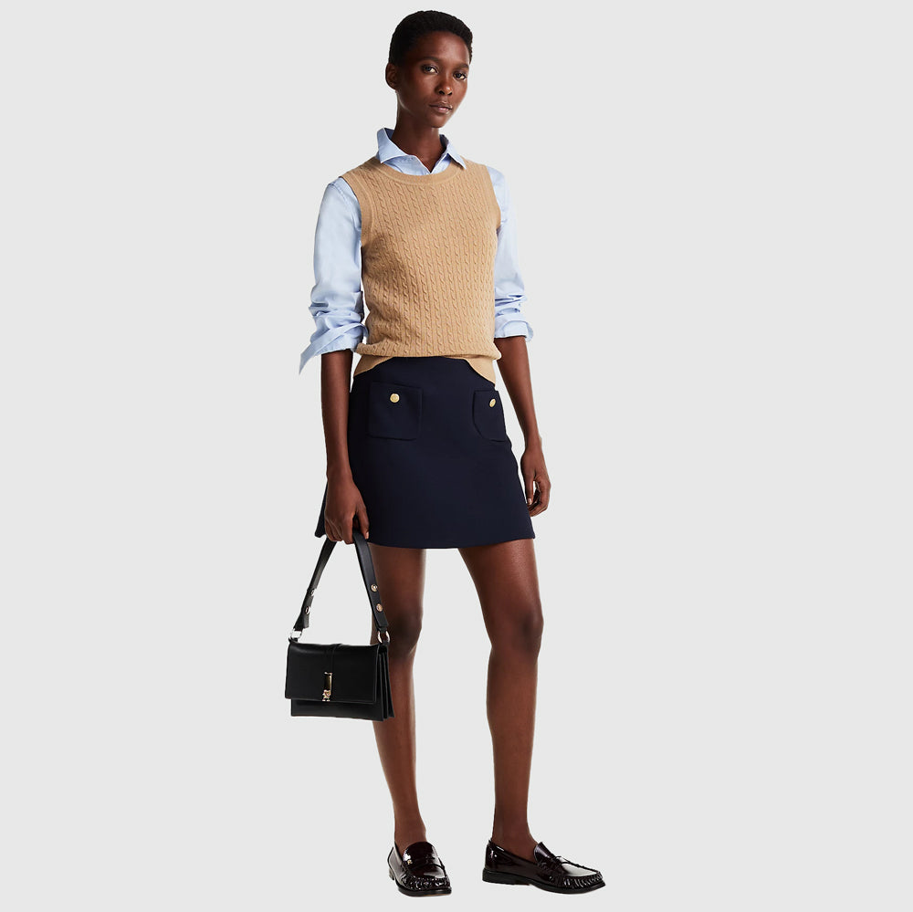 Punto Short Skirt - Navy