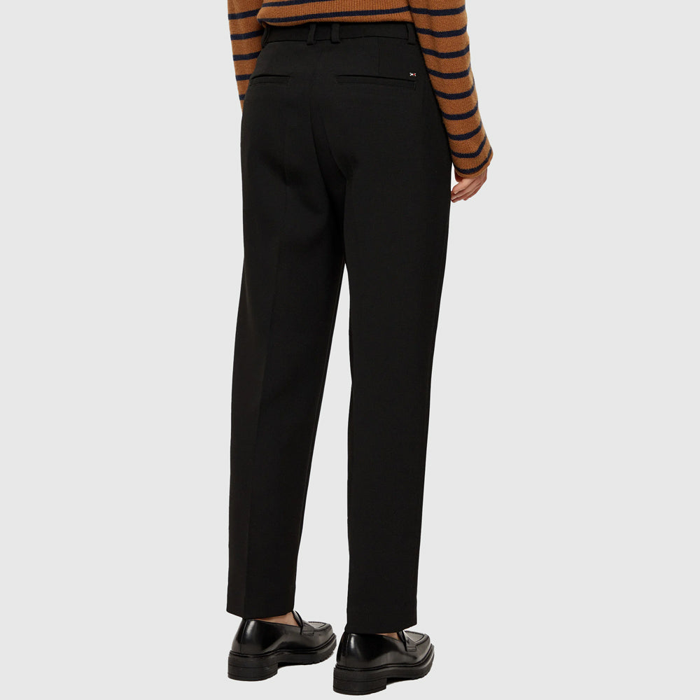 Punto Slim Straight Pants - Black