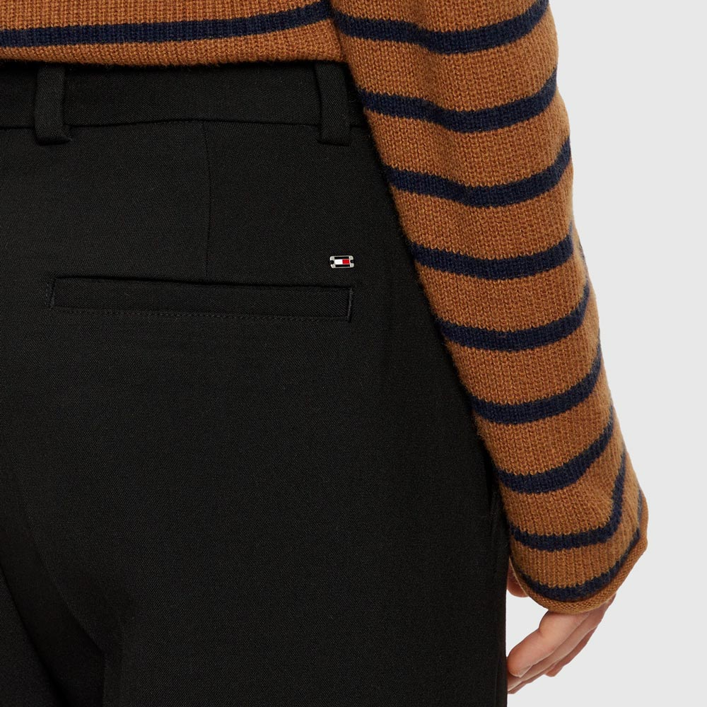 Punto Slim Straight Pants - Black