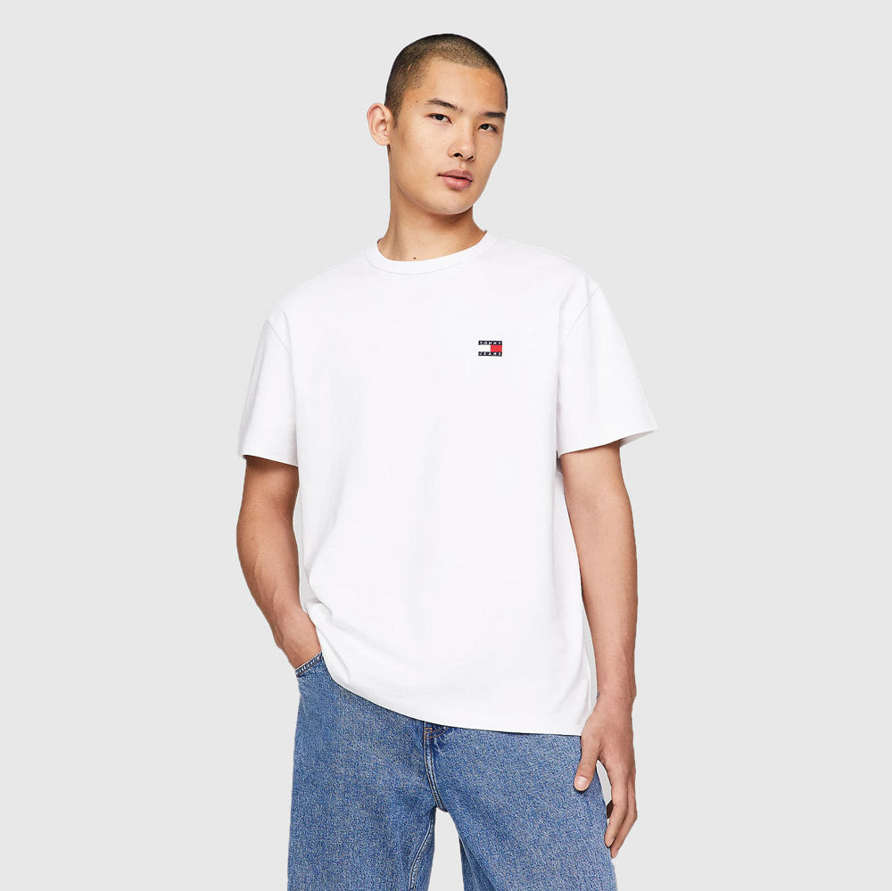 Tommy Hilfiger Badge T-Shirt - White |ThirdBaseUrban