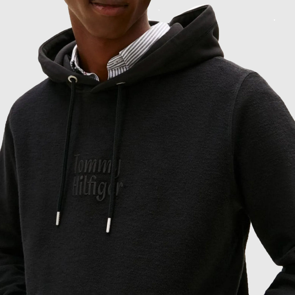 Reversed Terry Hoody - Black