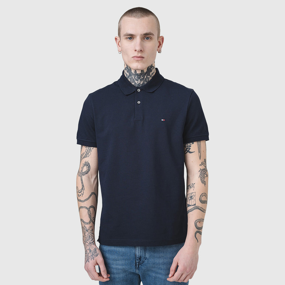 Tommy Hilfiger Stripe Golfer - Navy |ThirdBaseUrban