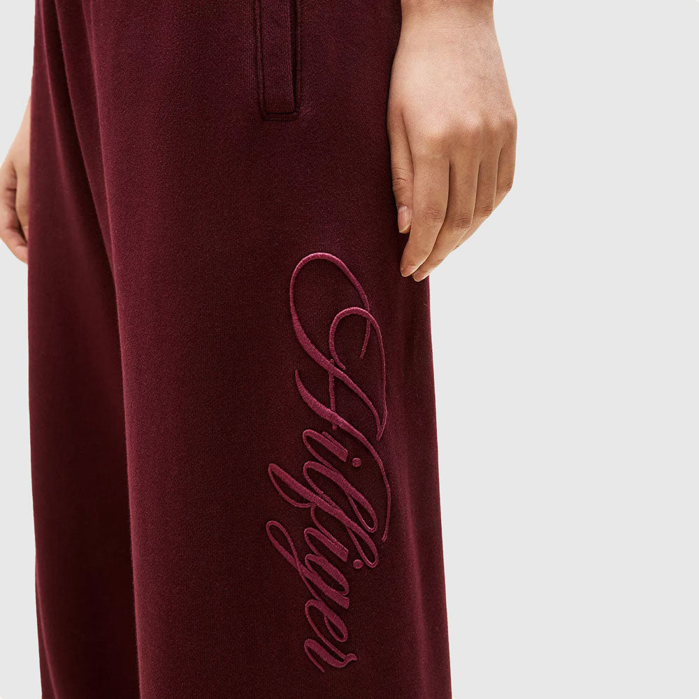 Script Terry Sweatpants - Burgundy