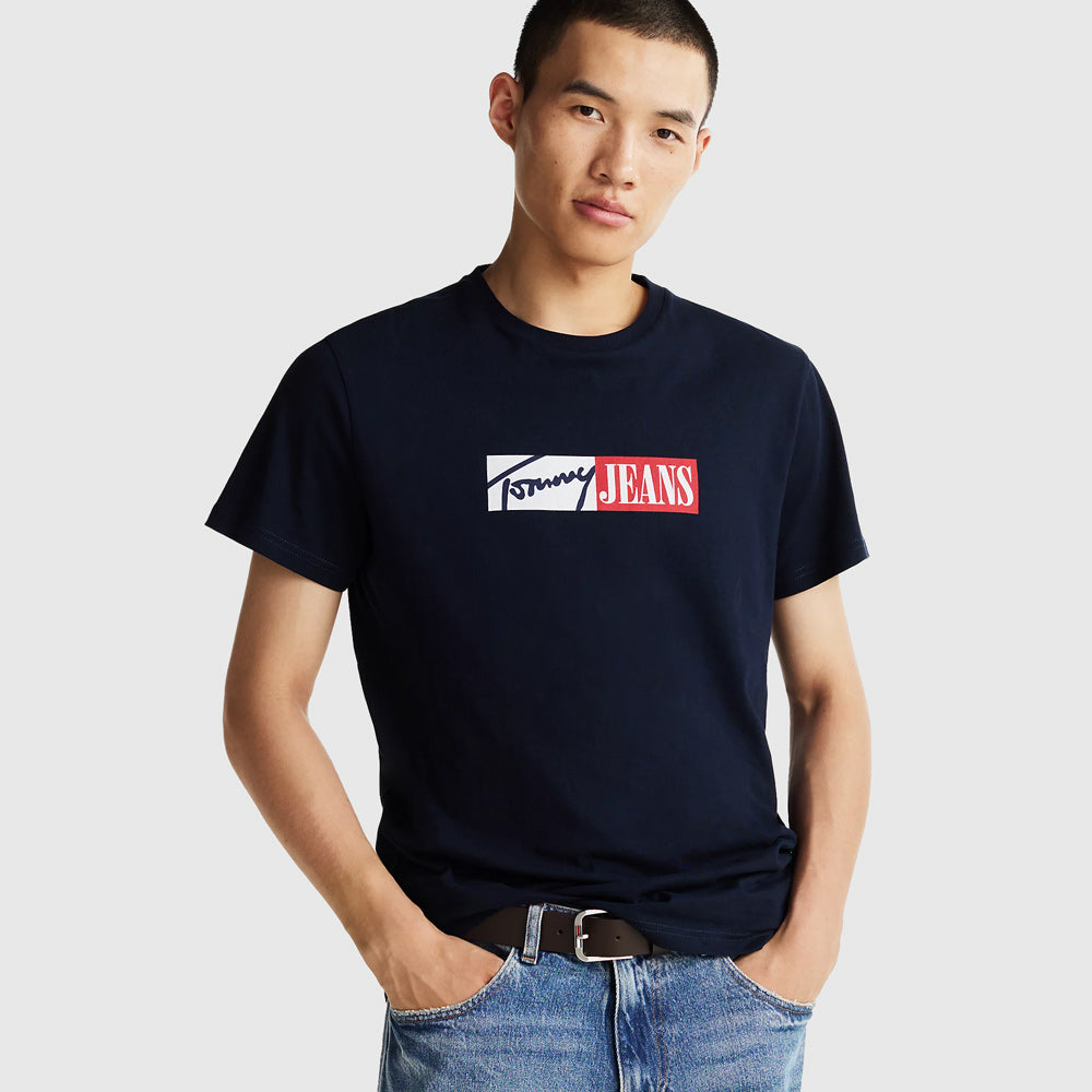 Tommy Hilfiger Graphic T-Shirt - Navy |ThirdBaseUrban