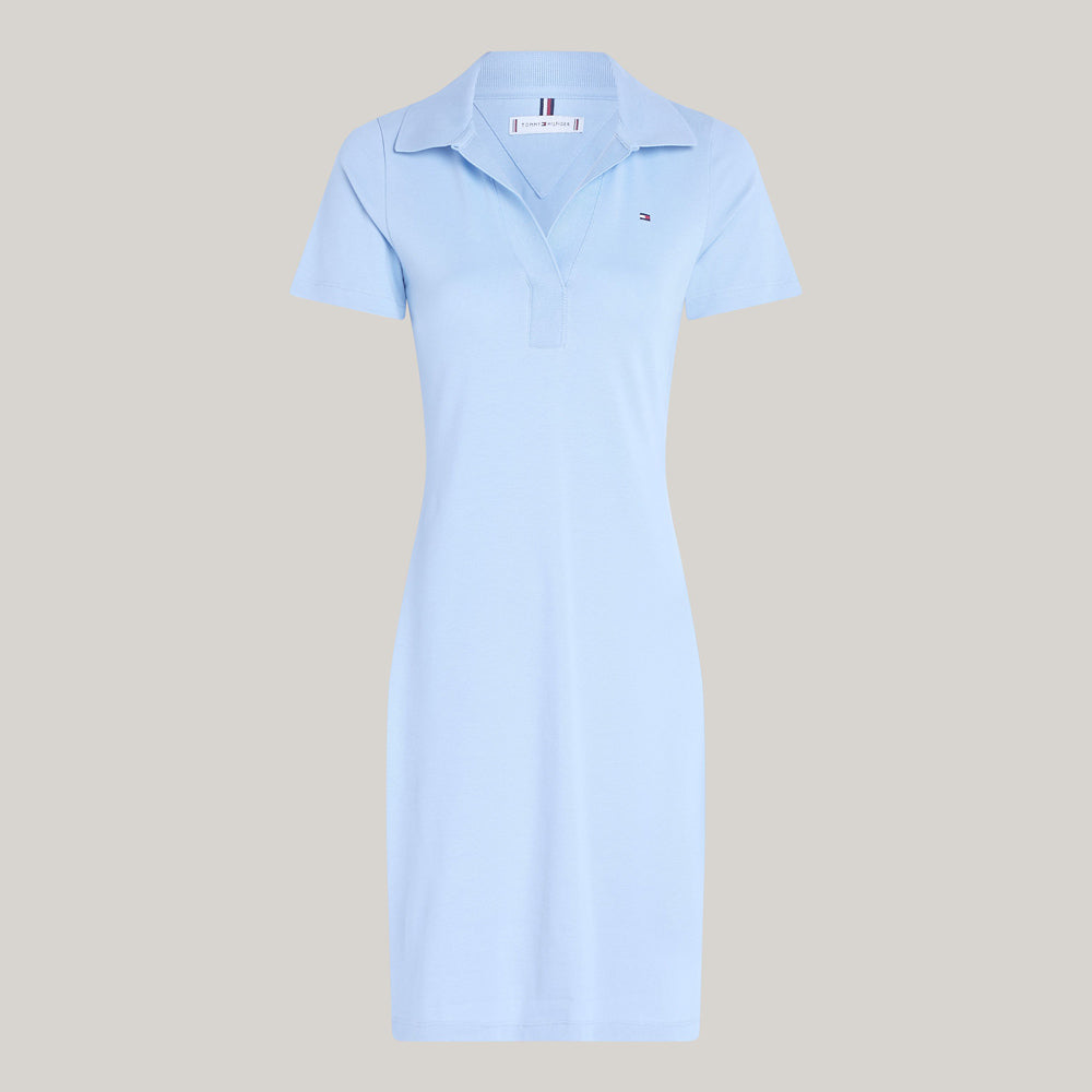 Slim Polo Dress - Blue