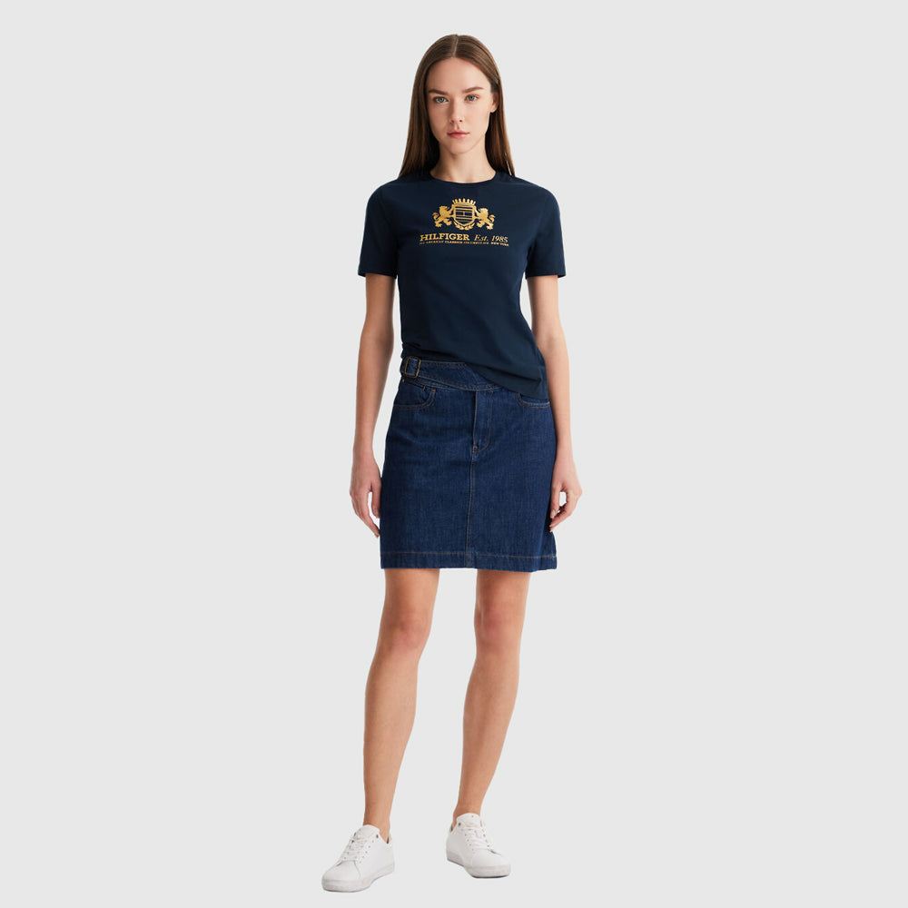 Slim Varsity T-Shirt - Navy