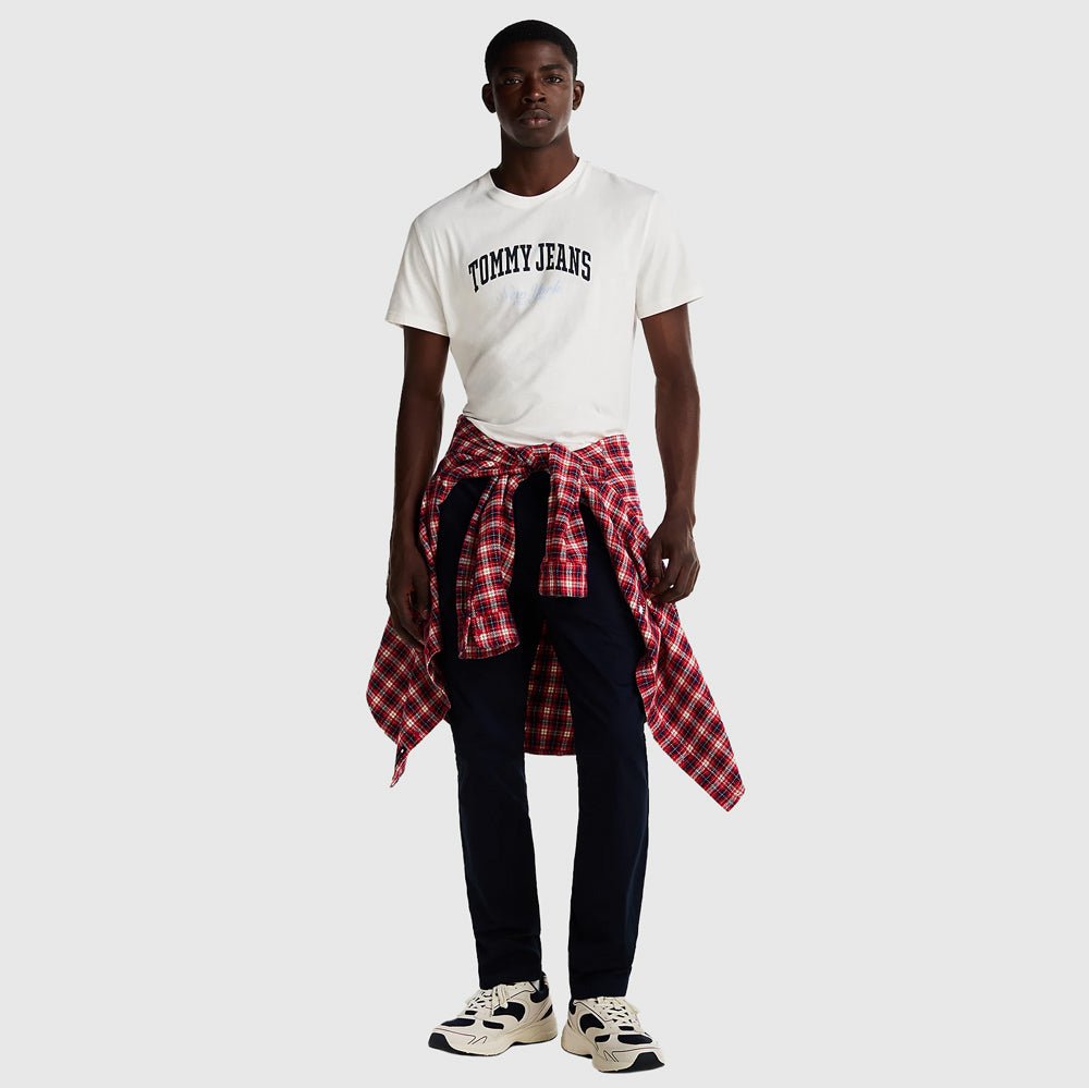 Slim Varsity T-Shirt - Ecru
