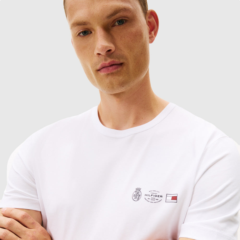 Small Crest Outline T-Shirt - White