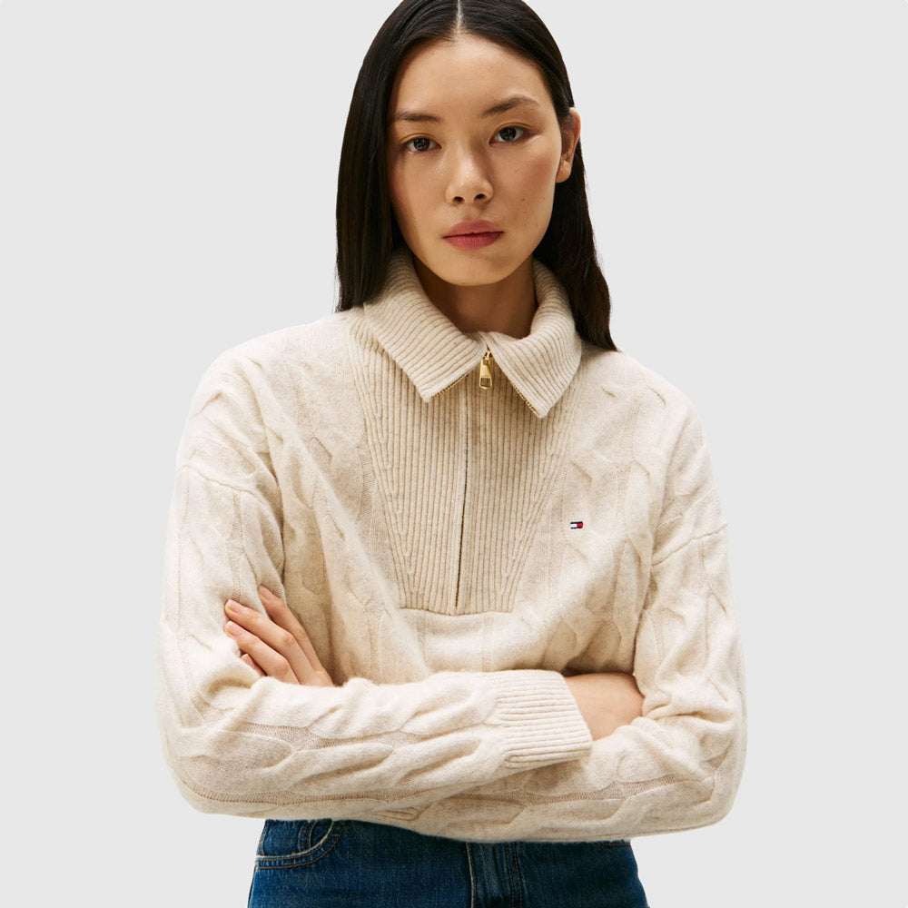 Cable Sweater - Oatmilk