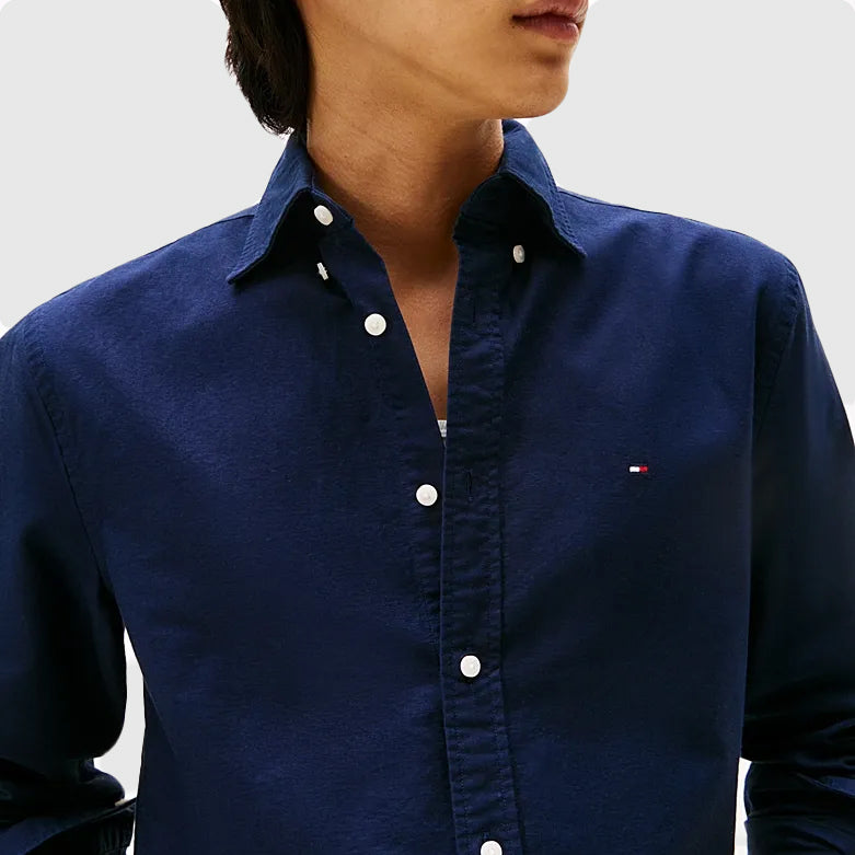 Heritage Oxford Shirt - Navy Multi