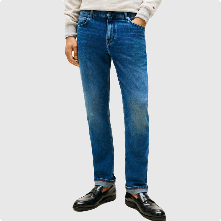 Tommy Hilfiger Straight Denton Jeans - Denim Light |ThirdBaseUrban