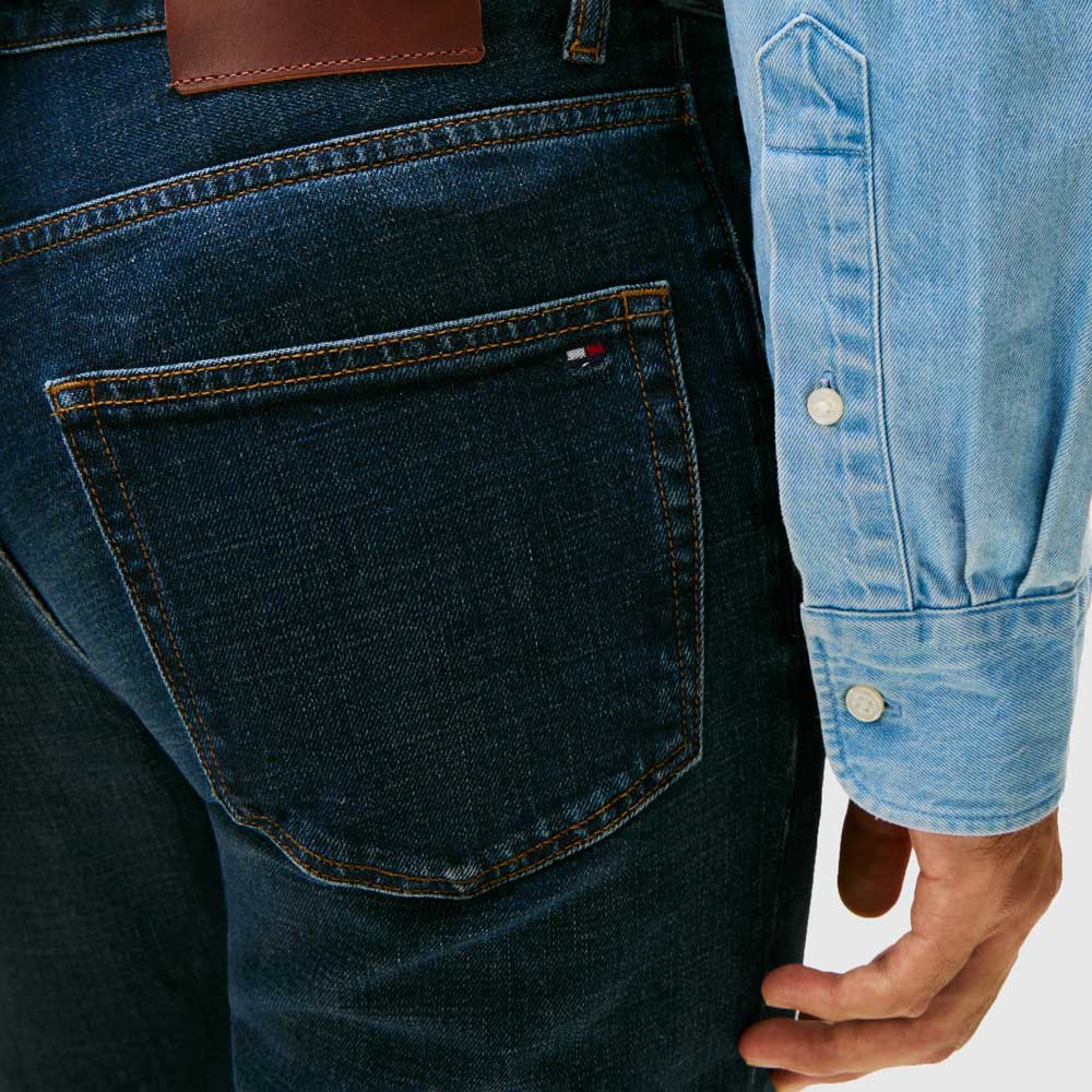 Straight Denton Jeans - Denim Dark