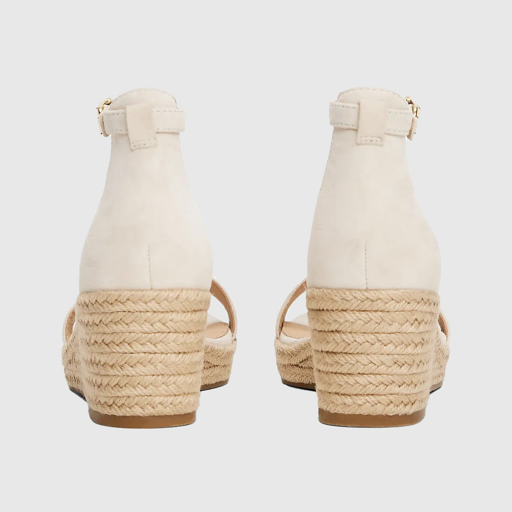 Mid Wedge Espadrille - Cream
