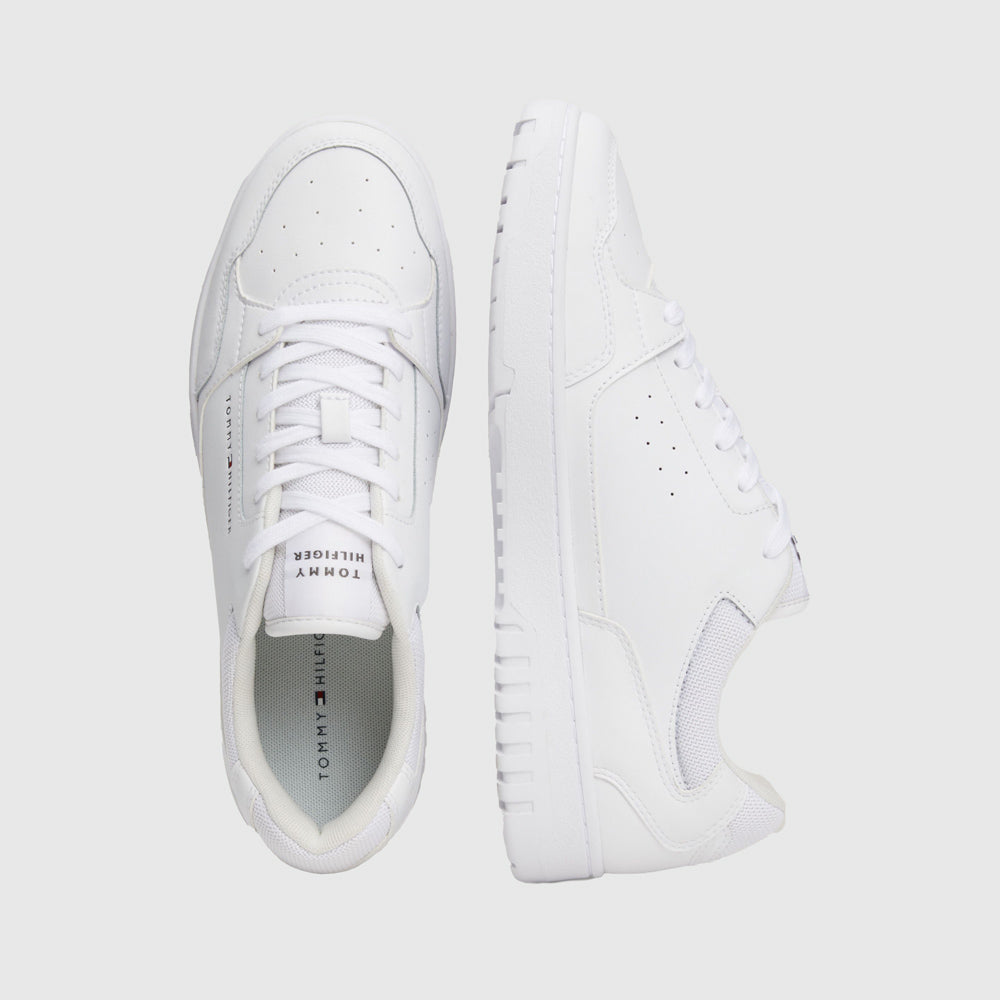 Basket Core Leather Sneaker - White
