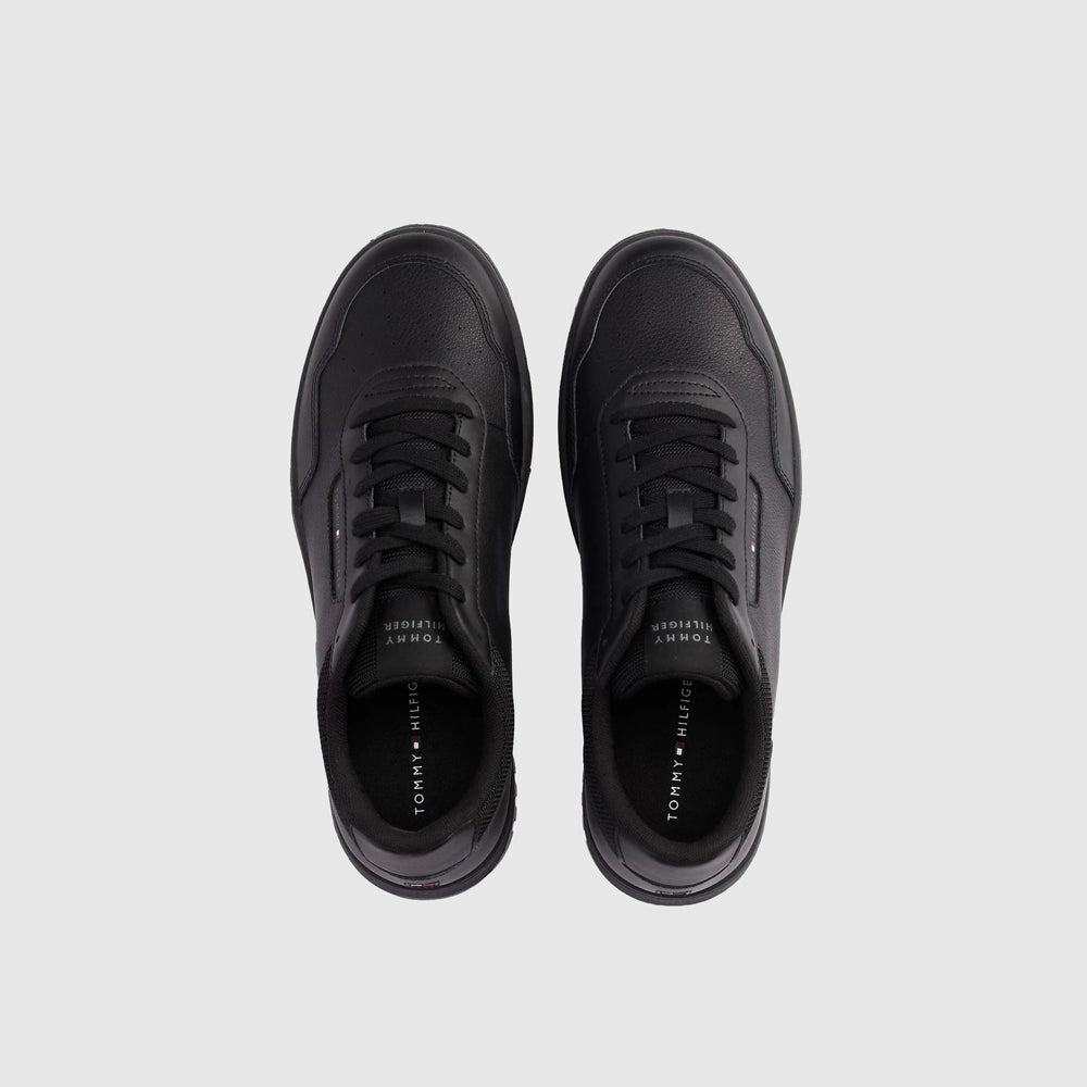 Leather Basket Core Sneaker - Black